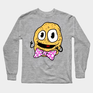 happy bow tie potato man. Long Sleeve T-Shirt